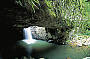 Looking into the Natural Arch Glow Worm Cave